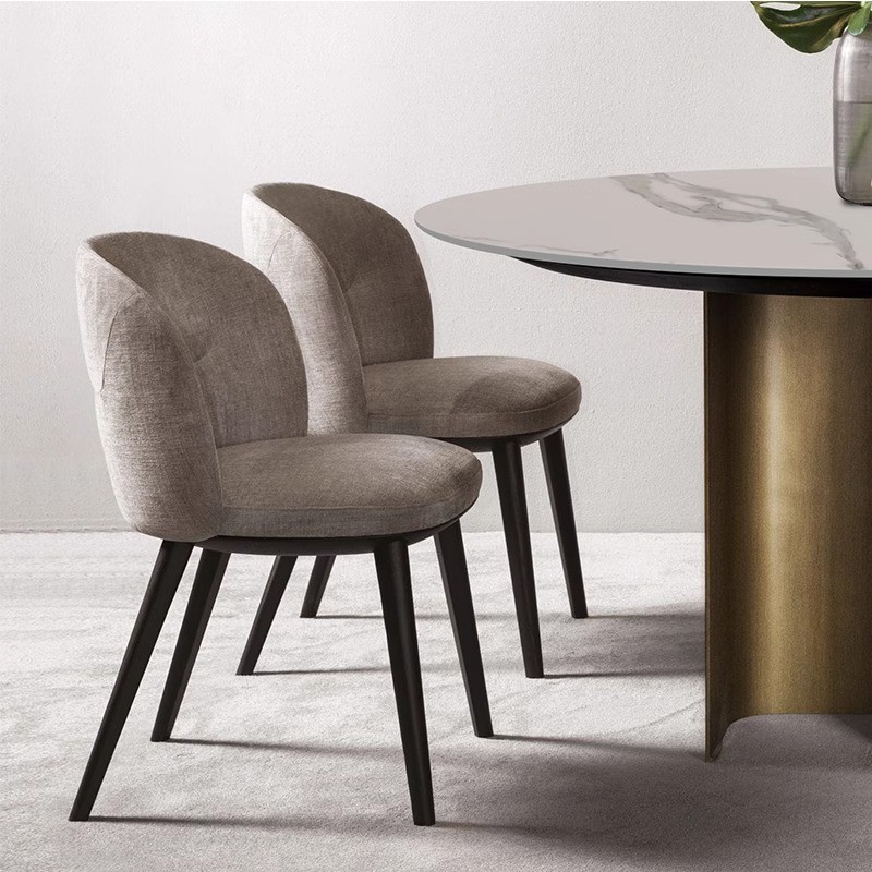 이탈리아 현대 미니멀리스트 원목 식탁 의자