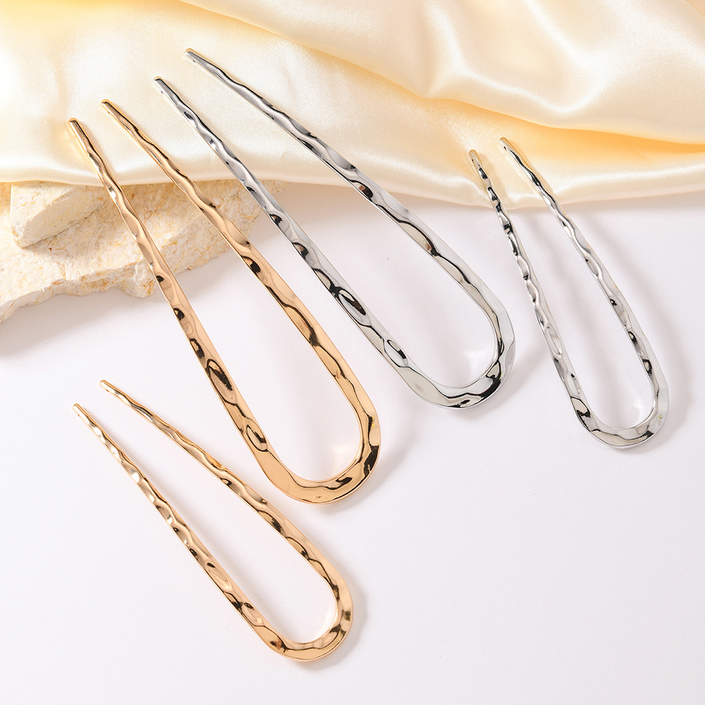 La nueva horquilla líquida, el artefacto del cabello, la horquilla, la horquilla, la cabeza de la bola, el artefacto fijo, la parte posterior de la cabeza en forma de U, los accesorios para el cabello de estilo antiguo de metal