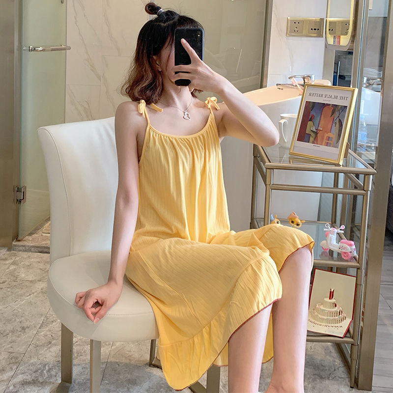 Slip-on camisón de las mujeres de estilo princesa de encaje ropa para el hogar pijamas de verano sexy lindo vestido de longitud media suelta hoyo delgado más tamaño