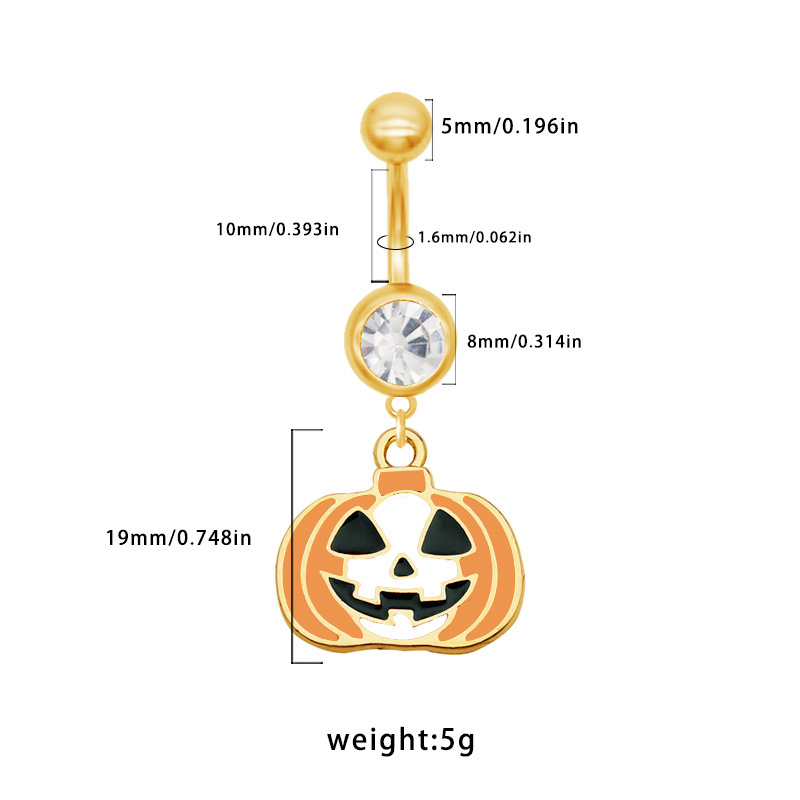 Piercing ombelico strega cartoon per gioielli feste halloween_voghion.com