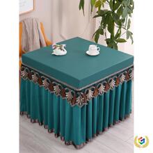 ✅薄款电炉罩烤火桌子套正方形麻将机桌布PU桌面防水防油新款夏季