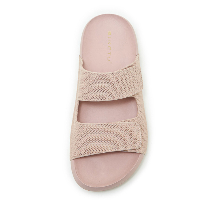 Dép sandal nữ quai chữ V đế dày EVA chống trượt — màu đen, màu hồng, màu kaki, màu mơ chi tiết 38
