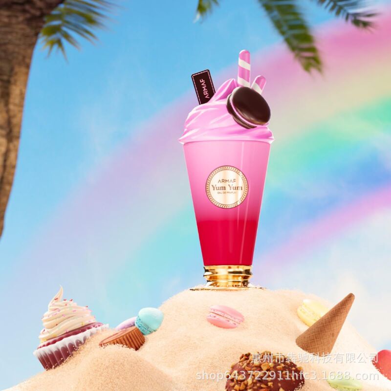 国境を越えた人気の Armaf Delights Yum100ml 女性用アイスクリーム香水中東アラビアドバイ|undefined
