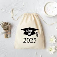 Трансграничные горячие продажи class of2025 выпускной сезон холст шнурок карманные шапки для студенческих вечеринок хлопчатобумажные подарочные пакеты