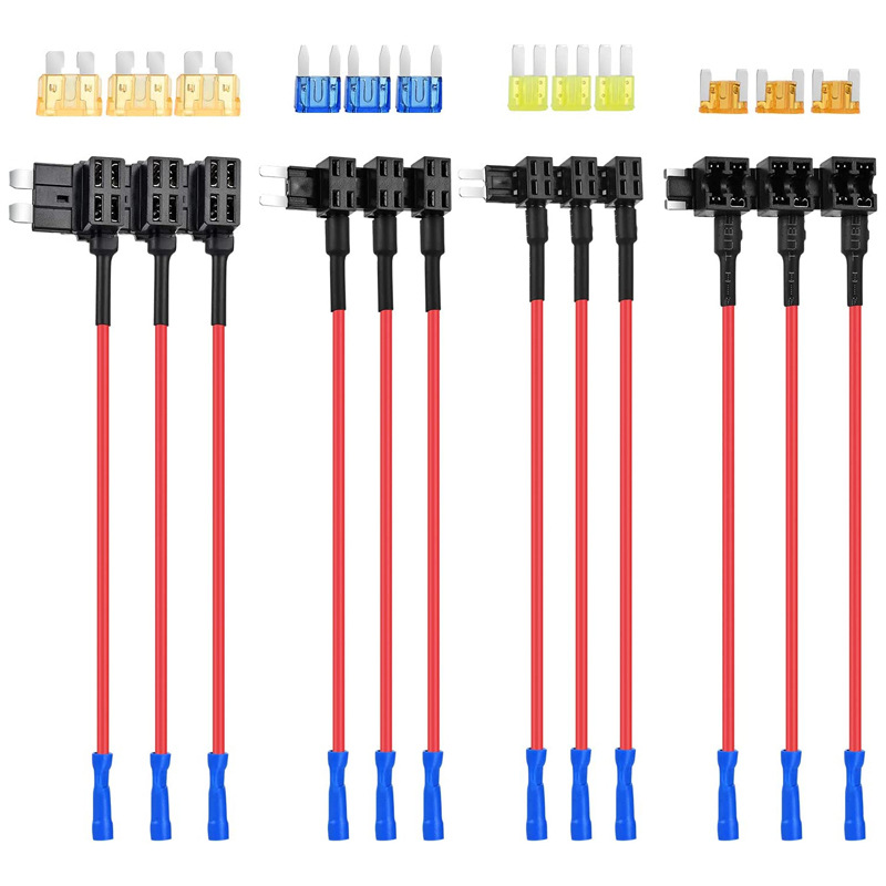 跨境热销取电器12条套装中号小号微型迷你ATC/MINI汽车保险丝盒