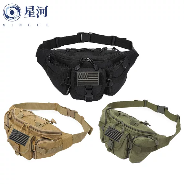Outdoor Multifunctional Waist Bag, Cycling and Mountaineering Sports Bag, Waterproof and Wear-Resistant Tactical Waist Bag, Crossbody Chest Bag, Fishing Bag