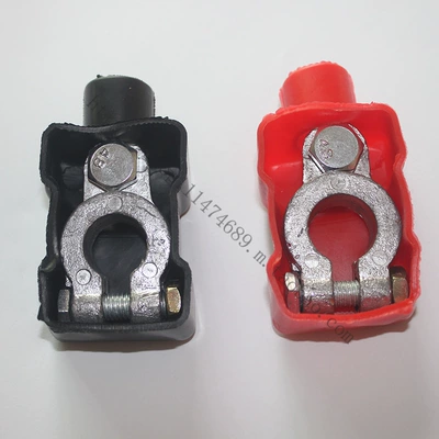 clip battery column connector modified – Car on the line of fire - pure-lead-extra-thick-positive-and-negative-poles-1-pair-pvc-sheath