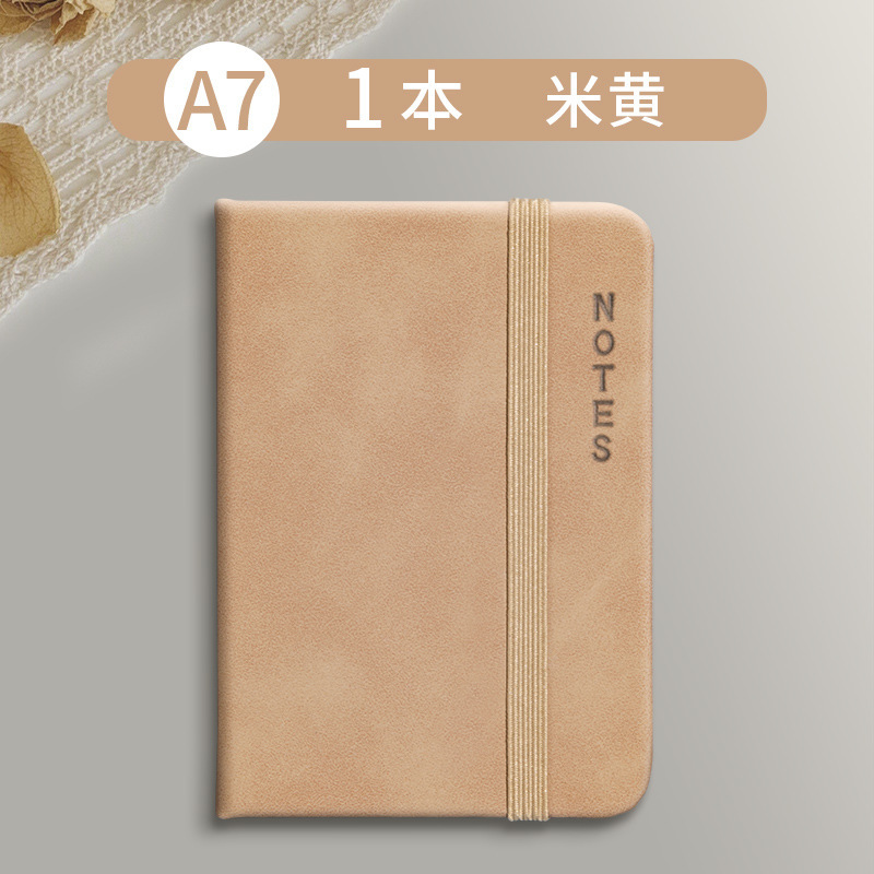 sijin a7 color leather book hard copy skin feeling bandage notebook portable pockets notebook portable notes journal book