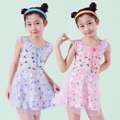 Children's swimsuit girls girls one-piece medium and large children 2023 new summer swimsuit baby princess skirt swimming equipment