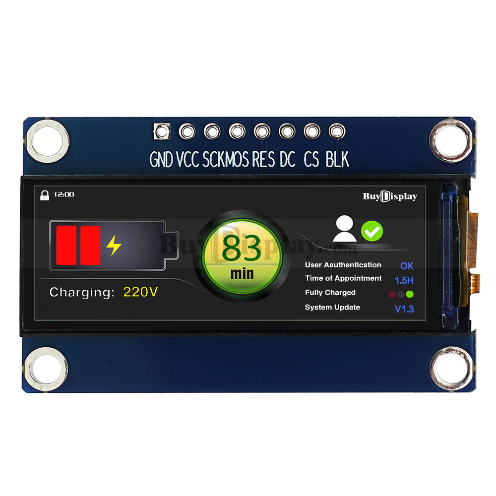 1.65寸IPS带转接板液晶模块142x428分辨率Arduino,树莓派彩屏模组