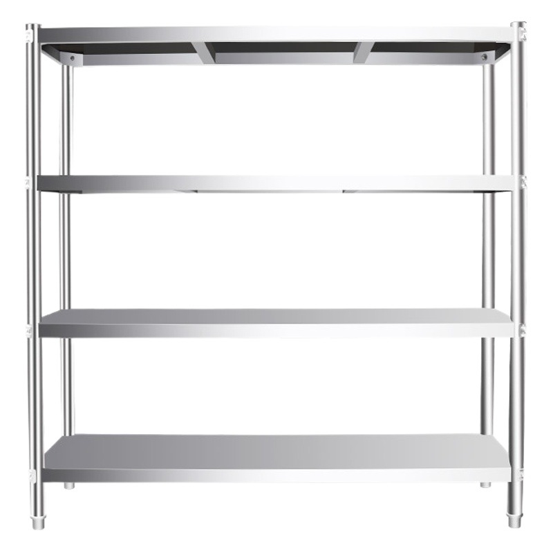 Estantería de Exhibición para Supermercado, Estantes de Acero Inoxidable, Estantes Planos para Supermercado, Estantes Comerciales de Cocina, Fabricante de Estanterías de Almacenamiento de Múltiples Niveles para Almacén image 1