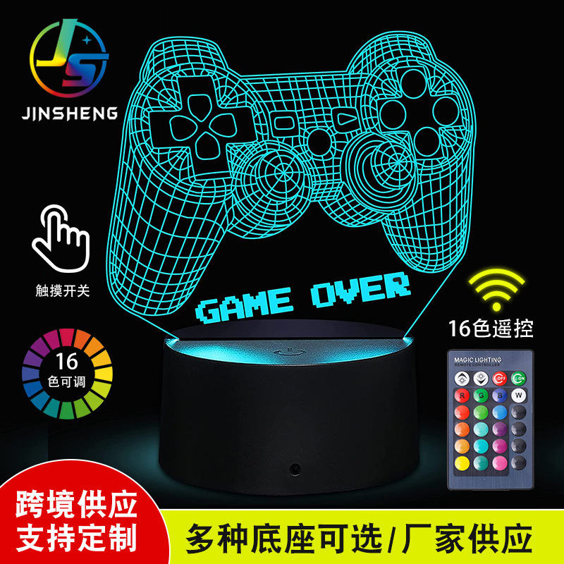 Cross-border Amazon 3D Nightlight Gamepad XBOX Star Wars Creative Christmas Gift Atmosphere Light