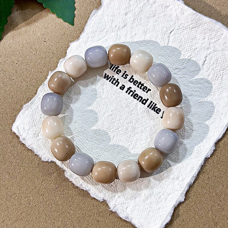 Dry frosted jujube Zhuhai salt blue Duobao bodhi hand string around the finger soft students Buddha beads Wen play bodhi factory live