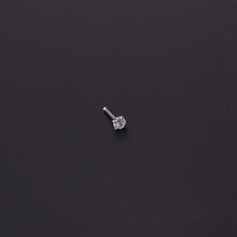 Ear Cartilage Rings & Studs Fashion Geometric 316 Stainless Steel  Inlaid Zircon Other display picture 1