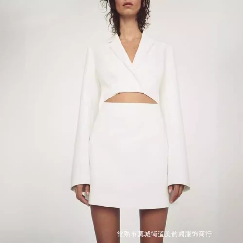 UC & ZA Cross-border AliExpress European and American Style Women's Clothing Opening Design Suit Jacket Mini dress 2558536
