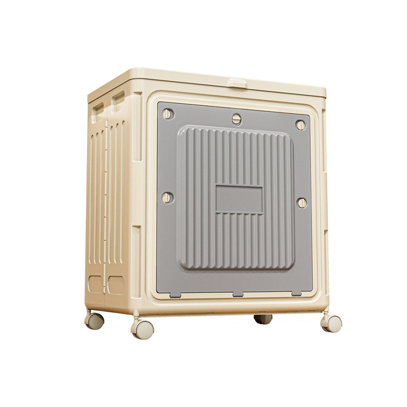 Caja de almacenamiento de ropa, caja de acabado, cubierta plegable, juguetes domésticos de gran capacidad, armario de almacenamiento móvil multifuncional