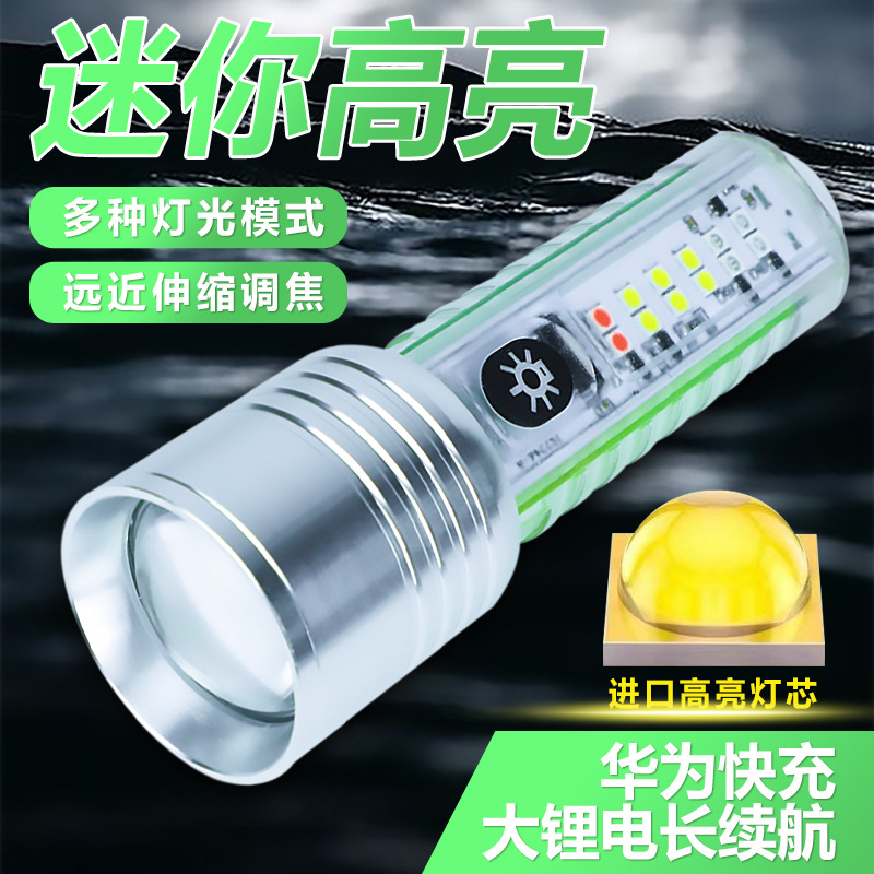 Small super bright travel handheld flashlight for students