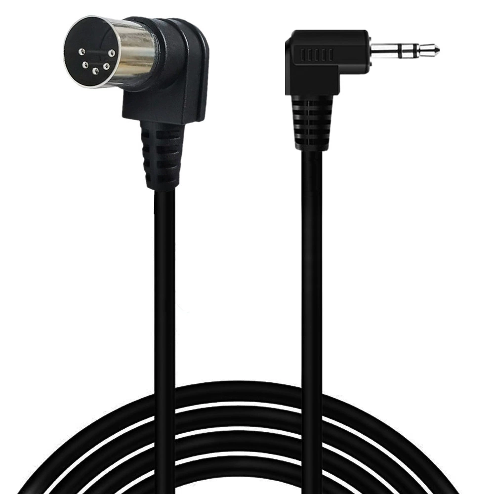 3.5mm двойной локоть аудио штекер к MIDI адаптер кабель 5–й проводник выход аудио компьютера MIDI5 провод DIN5P