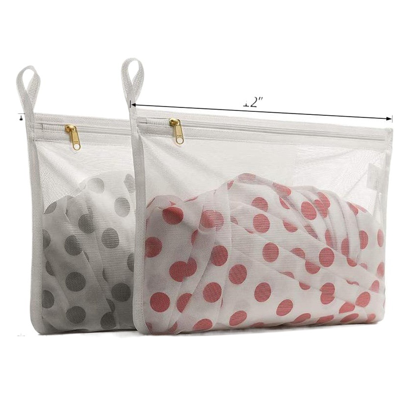 Malla fina engrosada bolsa de lavandería malla bolsa de lavado personalizado traje de alta gama ropa regalo personalizado bolsa de poliéster