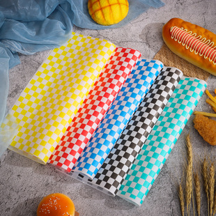 In stock factory Internet celebrity cake pad napkin customization family universal kitchen paper Hamburger French fries pad oil paper customization