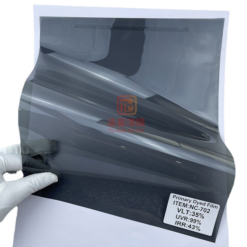 Película de coche al por mayor de alta aislamiento hd ventana delantera privacidad a prueba de explosiones película de vidrio coche único transparente película solar