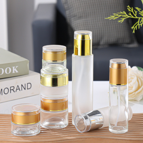Frosted cosmetic bottles, empty bottles, refill bottles, glass bottles, cream bottles, transparent lotion bottles, spray bottles wholesale