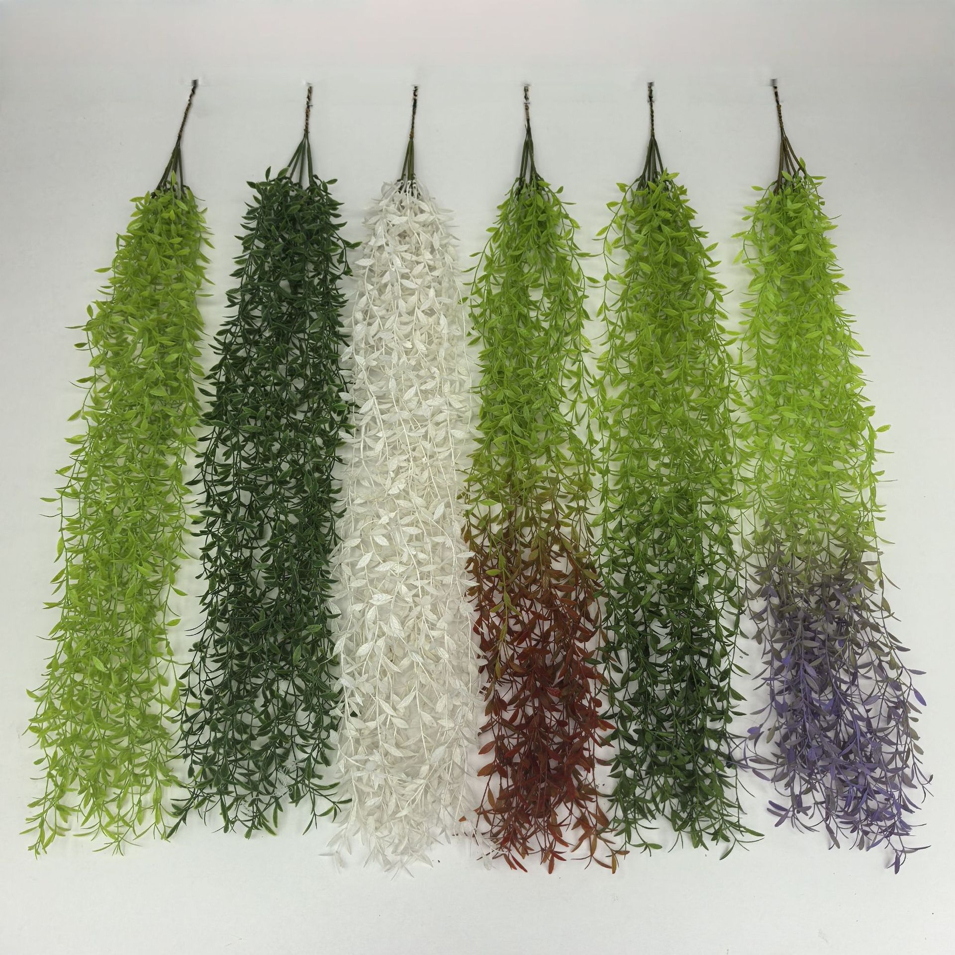 垂柳过江龙藤条仿真植物绿色壁挂仿真水草墙面装饰柳叶绿植装饰