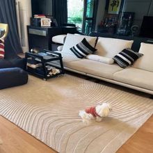 源头工厂高端羊毛手工定制地毯客厅轻奢高级意式极简高端别墅毯A