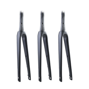 Carbon fiber highway front fork barrel shaft road bike hard fork bicycle carbon fork full hidden inner line straight pipe quick disassembly type