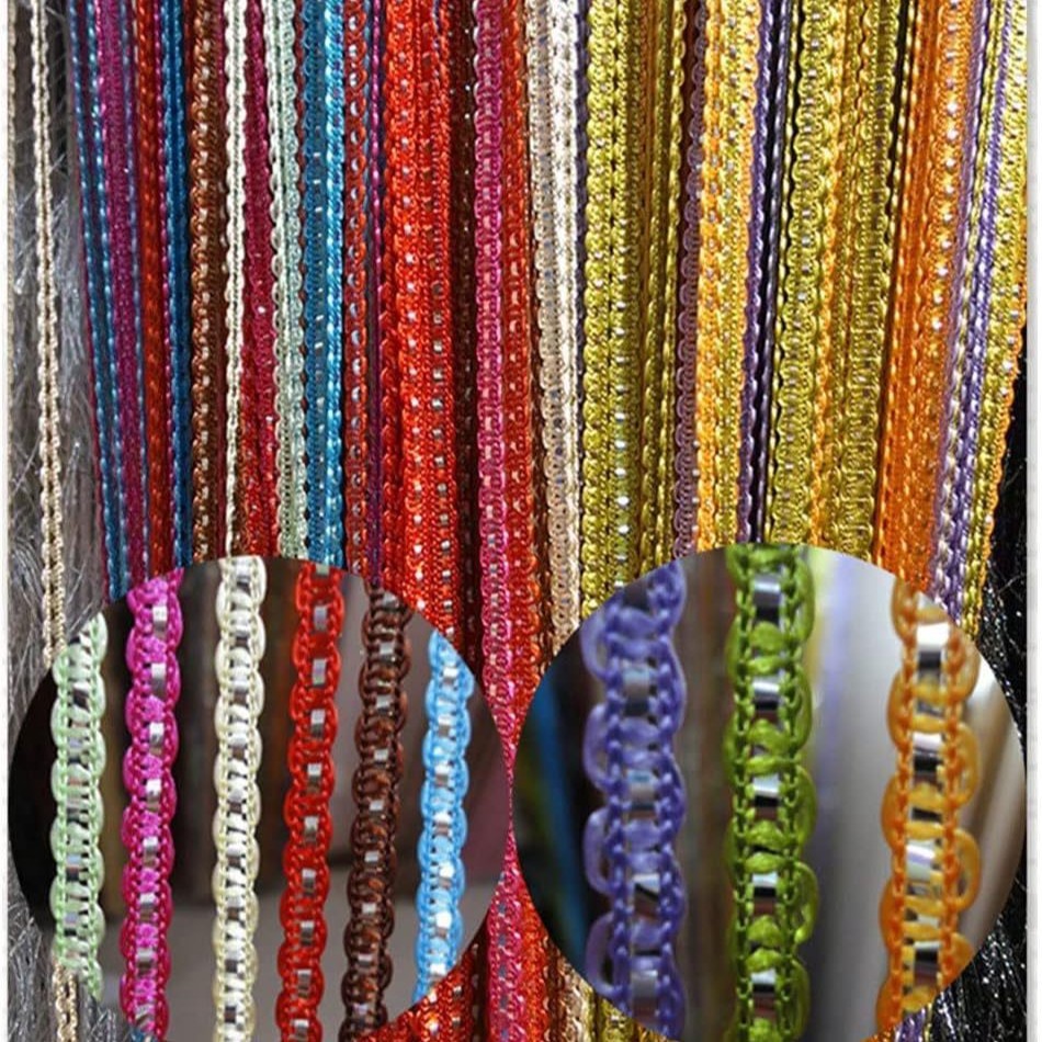 Factory Direct Sales S Curtain Silver Leather Curtain 1*2m Tassel Curtain/Door Curtain/Partition Entrance Curtain/Decorative Curtain