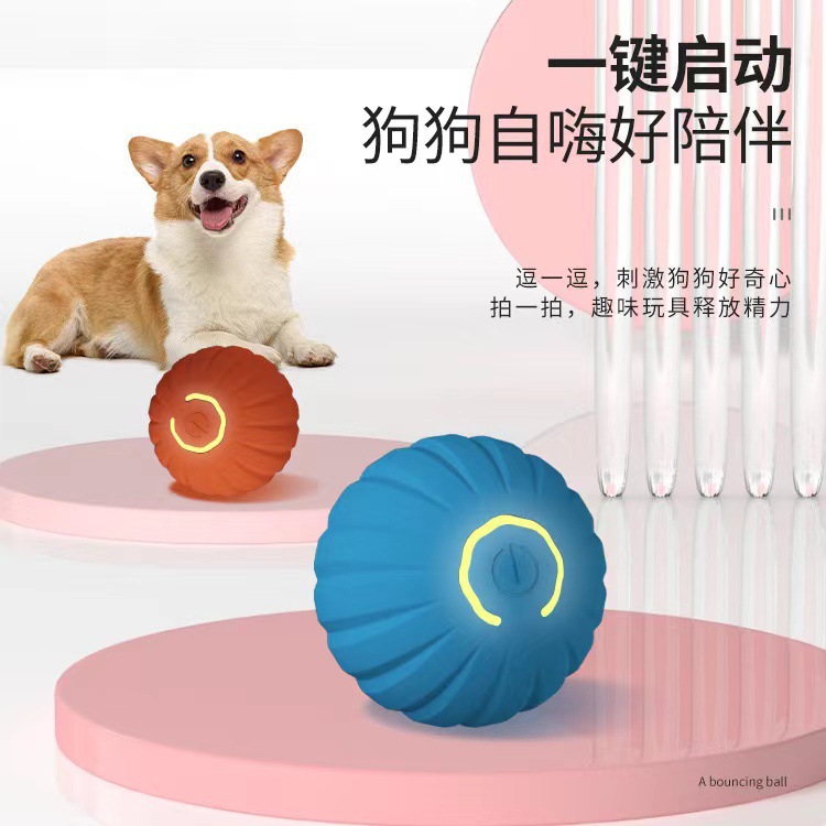 물리지 않는 국경을 넘나드는 인기 애완동물 장난감, 자동으로 재미있는 강아지 굴리기 공, 자기 오락과 심심함 해소 장난감 공, 고양이와 강아지 장난감