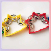 ✅舞蹈手摇铃打击乐器小五星铃圈音乐 KTV手摇铃