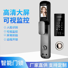 常供电防水人脸识别镶嵌式内嵌入式指纹锁远程开锁智能门锁export