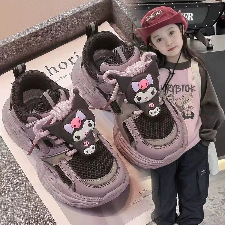 Куломи обувь для девочек 2025 весна и осень новые детские кроссовки для девочек