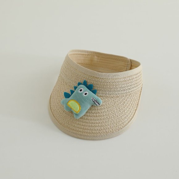 Sombrero solar para niños sombrero de paja de verano bebé gorra de paja de dibujos animados encantador sombrero de sol bebé transpirable de verano