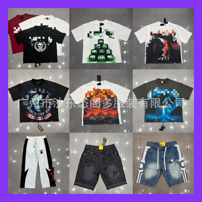 American Trend GD Retro Print Summer Fashion Casual Hip-Hop Loose Short-Sleeve T-Shirt for Men and Women Couples American Trend GD Retro Print Summer Fashion Casual Hip-Hop Loose Short-Sleeve T-Shirt for Men and Women Couples