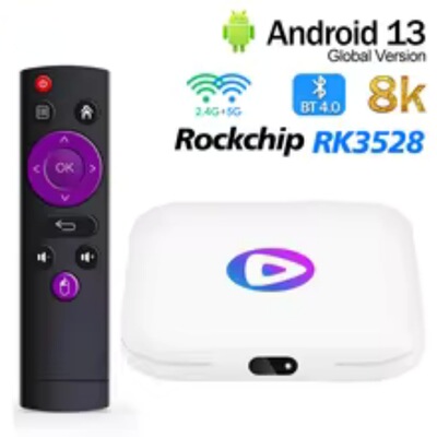 H96 MAX M1 Android 13.0 RK3528 Smart TV Box 8K 4 ГБ 64 ГБ 100M LAN 2.4