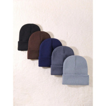V 32696 Solid Cuff Warm Knit Maternity Cap ��ɫ���߷�����֯