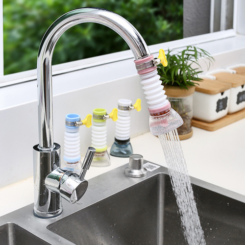 Faucet filter kitchen water-saving filter anti-splash water shower with medical stone retractable tap water purifier