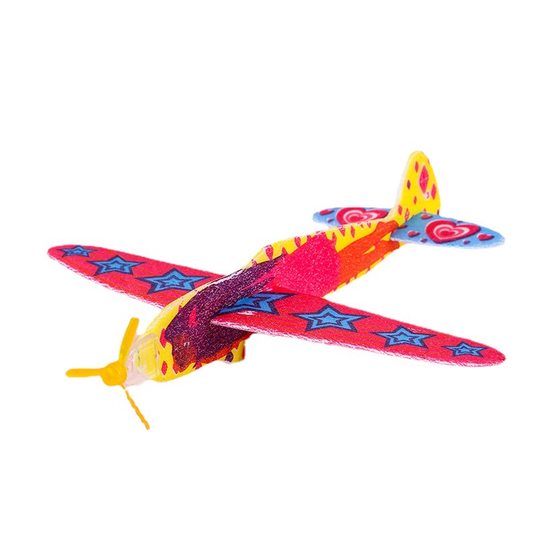 Foam Sliding Magic Plane Foam Plane Model Assembled Food Toys Kindergarten Handmade Toys Cross Border
