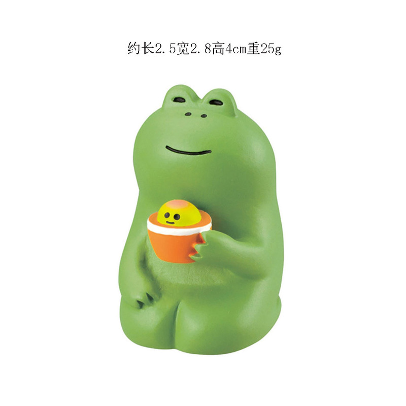 樹脂装飾品コーヒーカエル学生ギフト ZAKKA 流行の手作りブラインドボックス装飾子猫装飾品工芸品|undefined