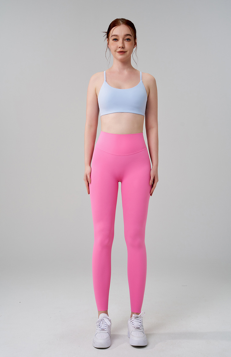 Fitness Sport Style Solid Color Nylon Super Elastic Lycra No Size Collarless Active Bottoms Pants display picture 2
