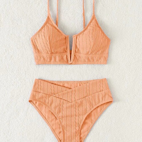 Wholesale Ladies Swimsuits 2024 High-Waisted Sexy Bikini Swimwear Fashion Separate Swimwear Special Fabric Material