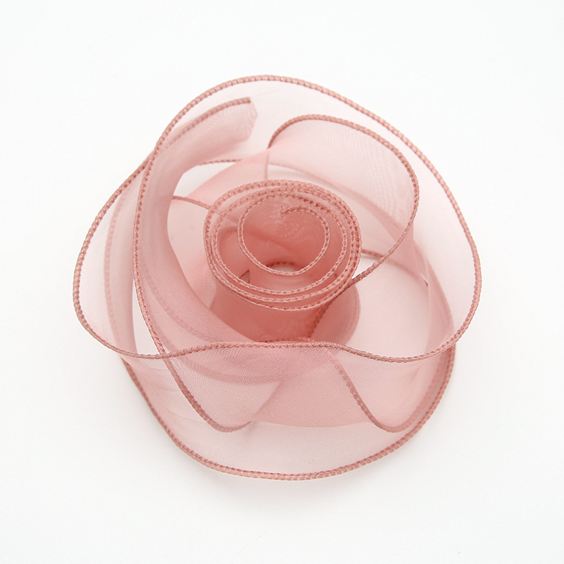 Hilo de cola de pescado con cinta roja arco pequeña flor fresca tienda floral especial material de cinta de embalaje al por mayor