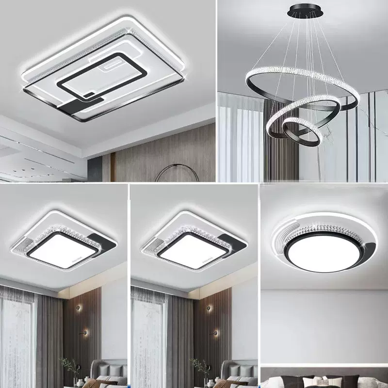 水晶吸顶灯高端大气全光谱家装灯饰灯具成套客厅灯卧室灯风扇灯