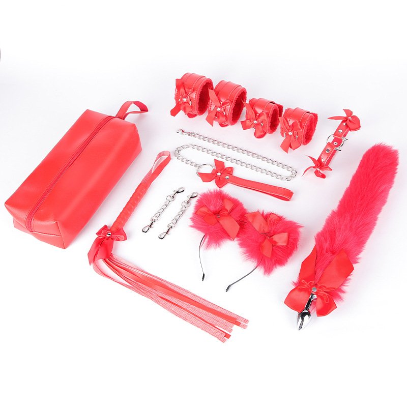 Juguetes sexuales SM vinculante formación vinculante traje pareja coqueteo arco mano manguito bolsa de almacenamiento de ventas directas de la fábrica