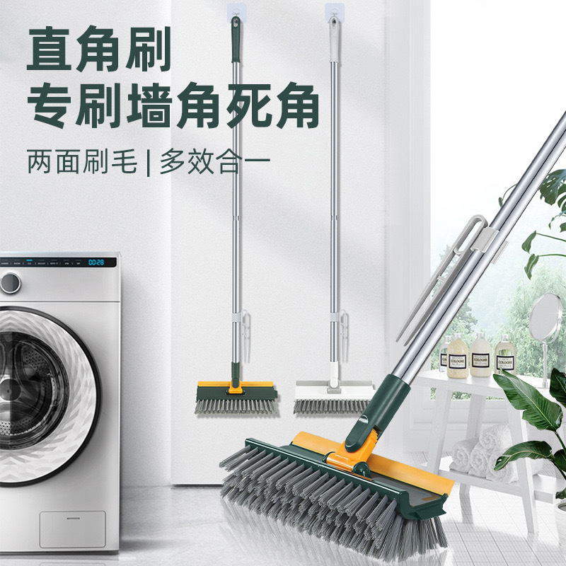Toilet Brush Floor Cleaning Brush Household Rotatable Bathroom Hard Hair Floor Brush Floor Cleaning Brush No Dead Angle Gap Brush