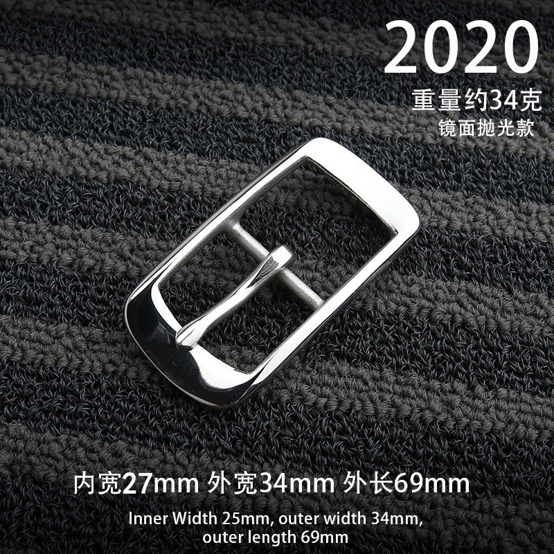 女性のステンレス鋼ベルトバックルヘッド 3.0cm304 ステンレス鋼ベルトバックル女性のピンバックルステンレス鋼ベルトクリップ|undefined