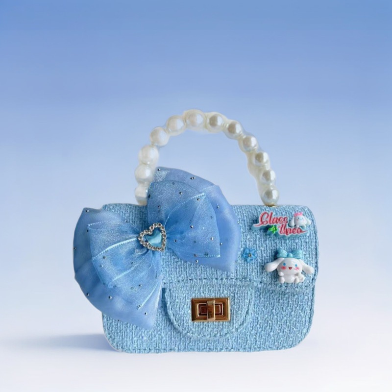 Nuevo tipo de bolsos para niños, bolsos de moda, bolsos de princesa de viento, bolsos portátiles lindos para chicas, bolsos de red para bebés.