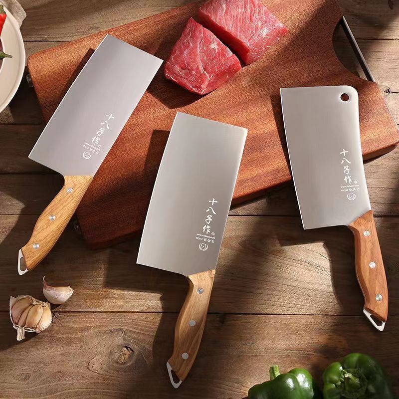 Eighteen Chopper Kitchen Knife Special for Chefs Cutting Vegetables Meat Knife Yangjiang Knife Kitchen Household Chopping Bone Cutting Dual-purpose Kitchen Knife